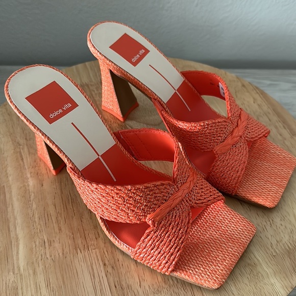 Dolce Vita Woven Heeled Mules - Nitro - Picture 2 of 8